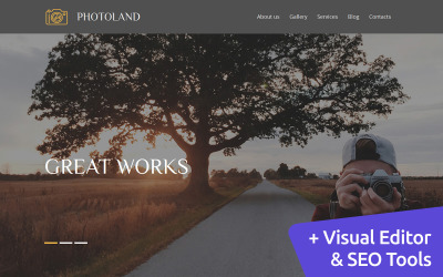 Bröllopsfotograferingsmall för fotogalleri