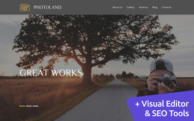 Bruiloft fotografie fotogalerij sjabloon
