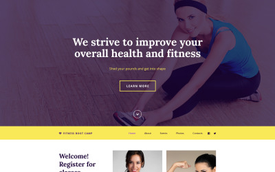 Fitness Eğitim Kampı Web Sitesi Şablonu