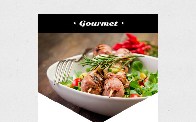 咖啡馆和餐馆自适应通讯模板