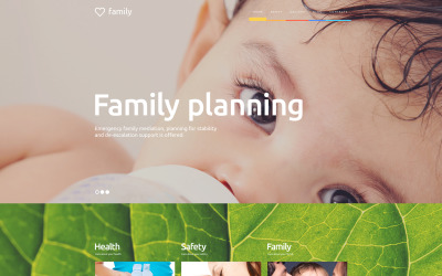 Modello WordPress Responsive #56090 "Family Planning"