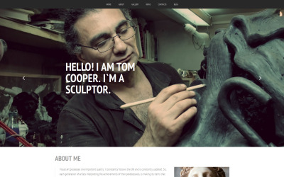 Moto CMS 3 Template over Sculptuur №56054