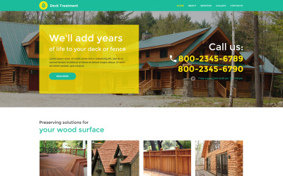 Plantilla de sitio web adaptable para diseño de interiores