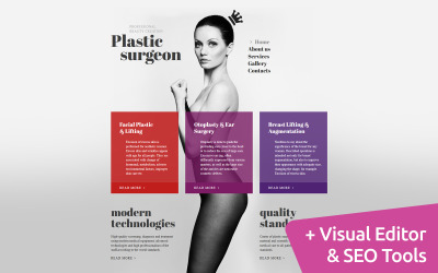 Plastic Surgeon Templates Moto CMS 3 №56046