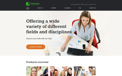 Responsivt eLearnix Hemsidemall #56068