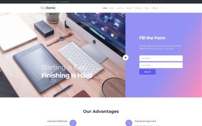Responsywny motyw WordPress Communication #56025