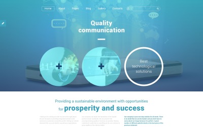 Responsywny szablon Joomla Quality Communication #56091