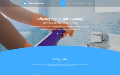 Responzivní Šablona webových stránek "Cleaning Solution" #56043