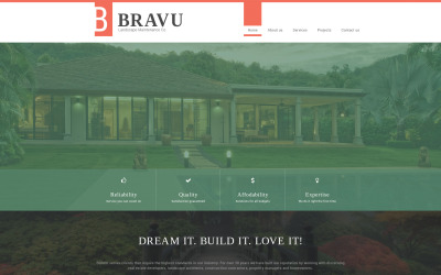 Szablon strony internetowej Bravu