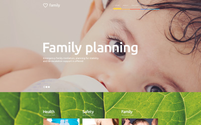 Tema WordPress de planejamento familiar