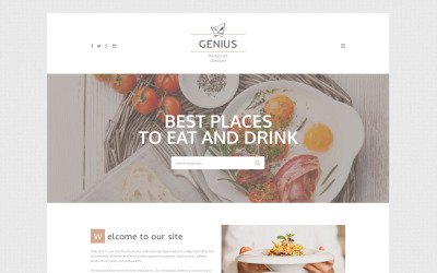 Template Siti Web Responsive #56041 "Genius"