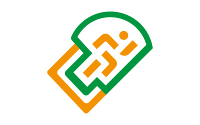 Location Runner Icon Logo for Delivery and Tracking Service