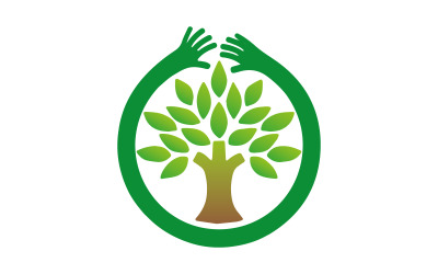 Tree Circle Logo for Nature, Growth and Sustainability