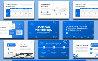Шаблон презентации Google Slides по теме «Бактерии»