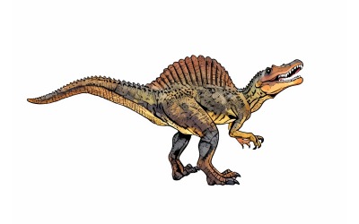 Close Up Lizard White Background (Ai Illustration Image + Vector Line Art)