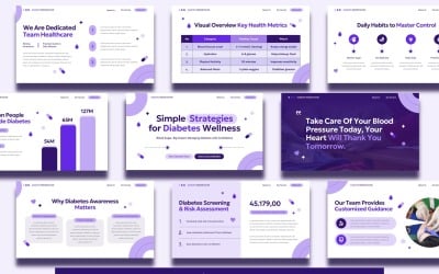 Шаблон презентации Google Slides по теме диабета