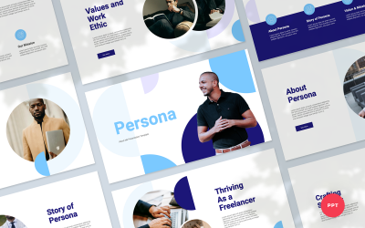 Presentationsmall för Persona om mig PowerPoint