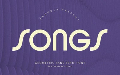 Songs - Geometric Sans Serif Font