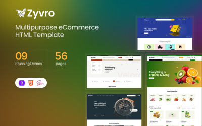 Zyvro – Modello HTML multiuso per eCommerce