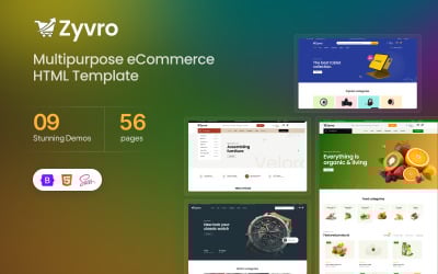 Zyvro – Veelzijdig HTML-sjabloon voor e-commerce
