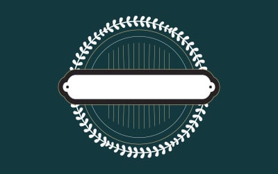 Decorative Vintage Label Logo for Branding and Packaging