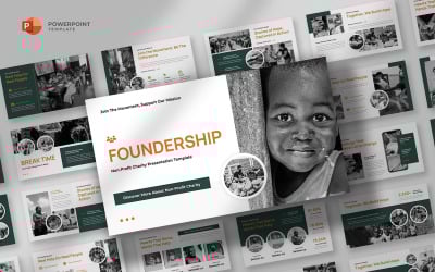 Foundership - Non-Profit &amp;amp; Charity Powerpoint Template