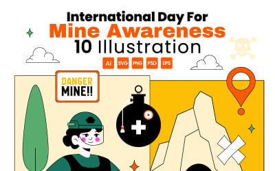 10 Day For Mine Awareness Illustration