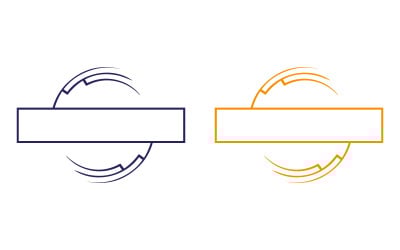 Logo minimaliste circulaire en forme de badge pour une identité moderne