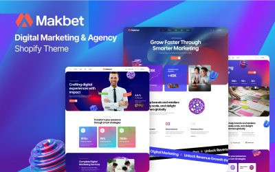 Ap Makbet – Motyw Shopify dla agencji marketingu cyfrowego i agencji