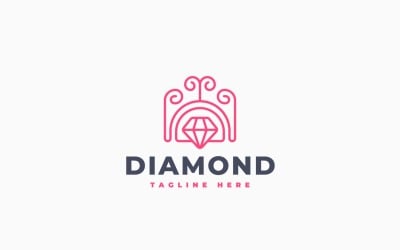 Diamond Jewel Logo Template Design