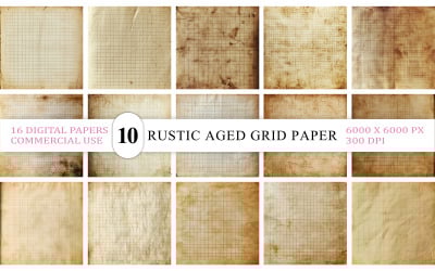 Eskitilmiş Grunge Kareli Kağıt Arka Planlar | Eski Kirli Kareli Kağıt Dijital Arka Planlar | Antik Grunge Grafik