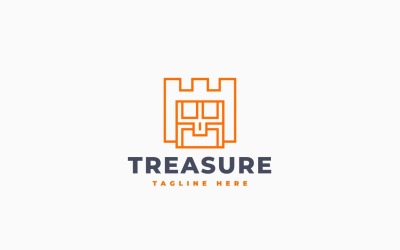 Fort Treasure Logo Template Design