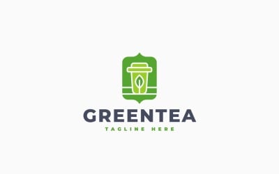 Green Tea Logo Creative Template Design