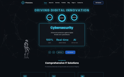 ITSolutions | Çok Amaçlı Innova BT Çözümleri Duyarlı Web Sitesi Şablonu