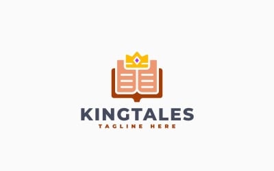 Logo-sjabloonontwerp voor King Tales