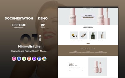 Minimalist Lite – Costmetic &amp;amp; Fashion Shopify Theme - Free Theme
