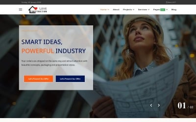 Plantilla Joomla para empresas de arquitectura y construcción de la industria tectónica JL