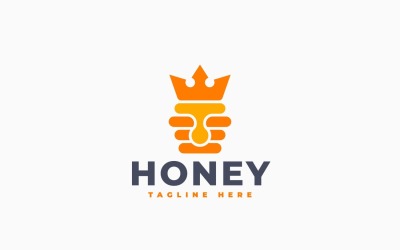 Premium honinglogo-sjabloonontwerp