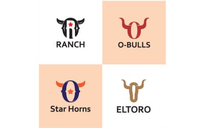 Strong Visual Bull Head Logo Pack