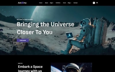 Astomy - Universal Studios Website Template