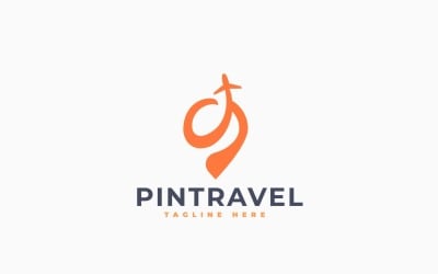 Design de modelo de logotipo para viagens