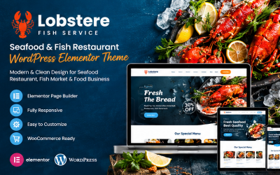 Lobstere - Fish Service WordPress Elementor Theme