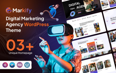 Markify - šablona WordPress pro digitální marketingovou agenturu a SEO služby