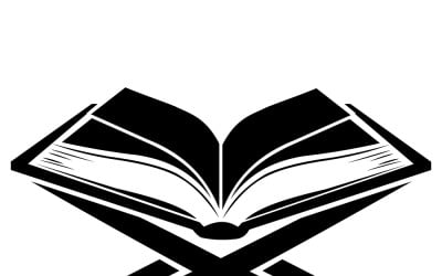 Livre saint islamique sur un support