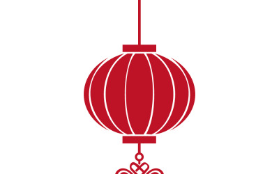 Red Chinese Lantern Hanging Ornament With Intricate Knot Tassel For Festive Decoration