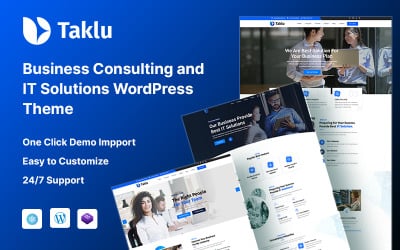 Thème WordPress Taklu – Conseil aux entreprises et solutions informatiques