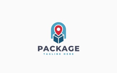Design de modelo de logotipo para ponto de entrega