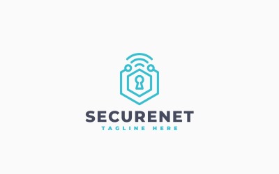 Design minimalista do logotipo da Secure Network