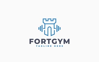 Fort Gym Logo Template Design