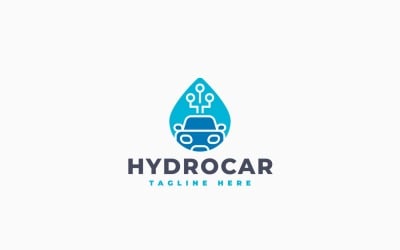 Hydrogen Car Logo Template Design